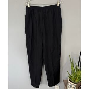 NWT Vintage Briggs Easy Care Pull On Black Pleated Front Slacks Pants Size 14
